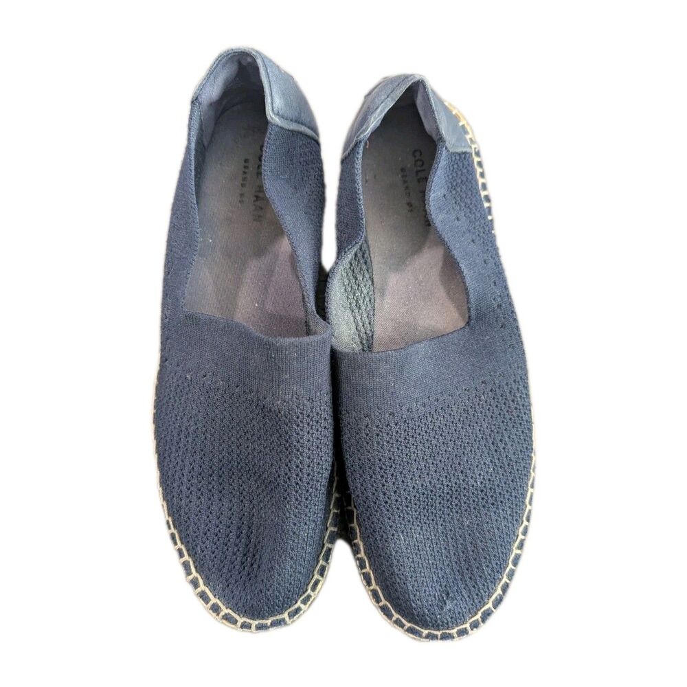 Cole Haan Women's Cloudfeel Stitchlite Espadrille Size 8.5 Blue Knit Shoes